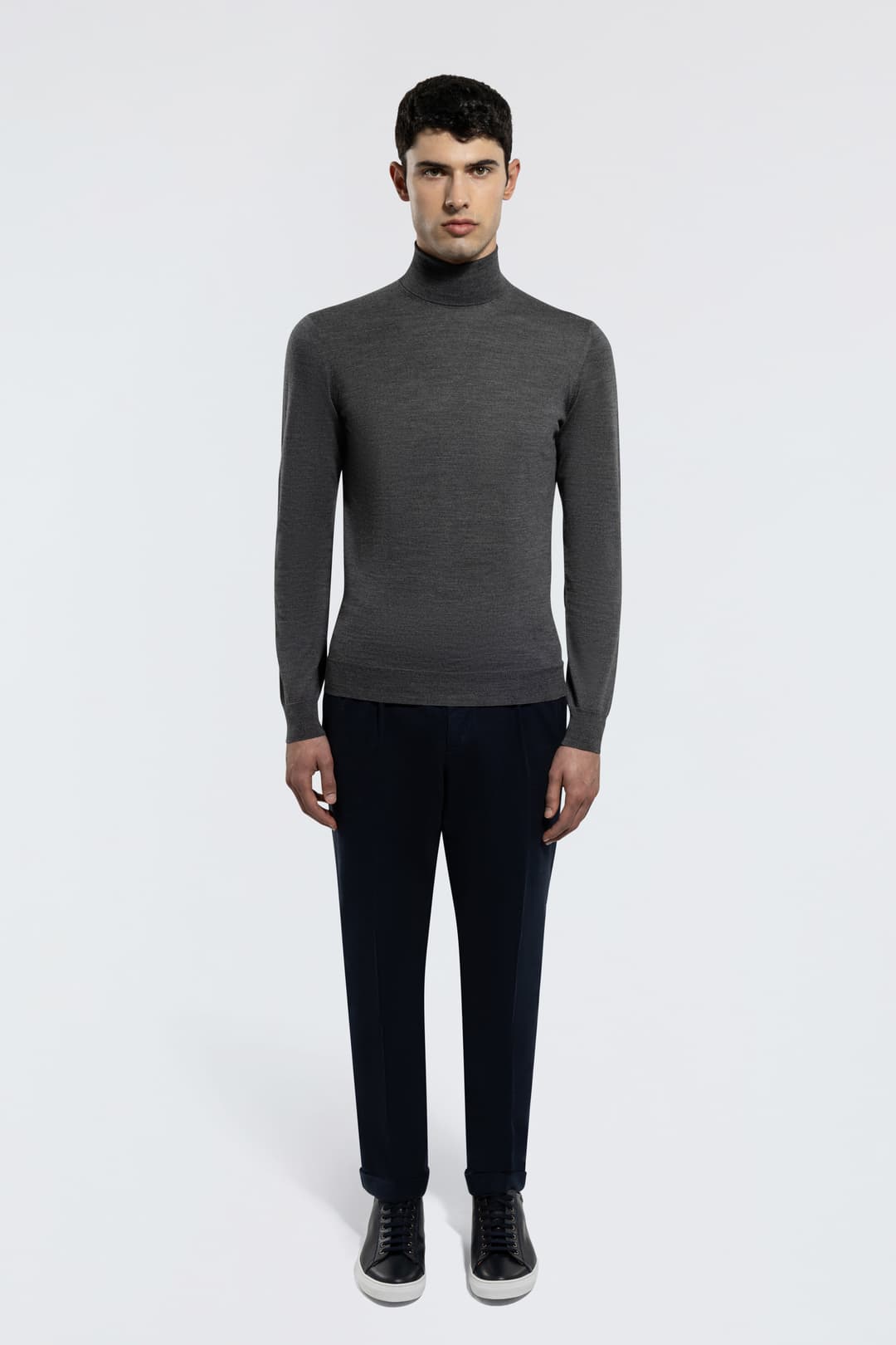 Extra Fine Merino Wool Turtleneck Sweater