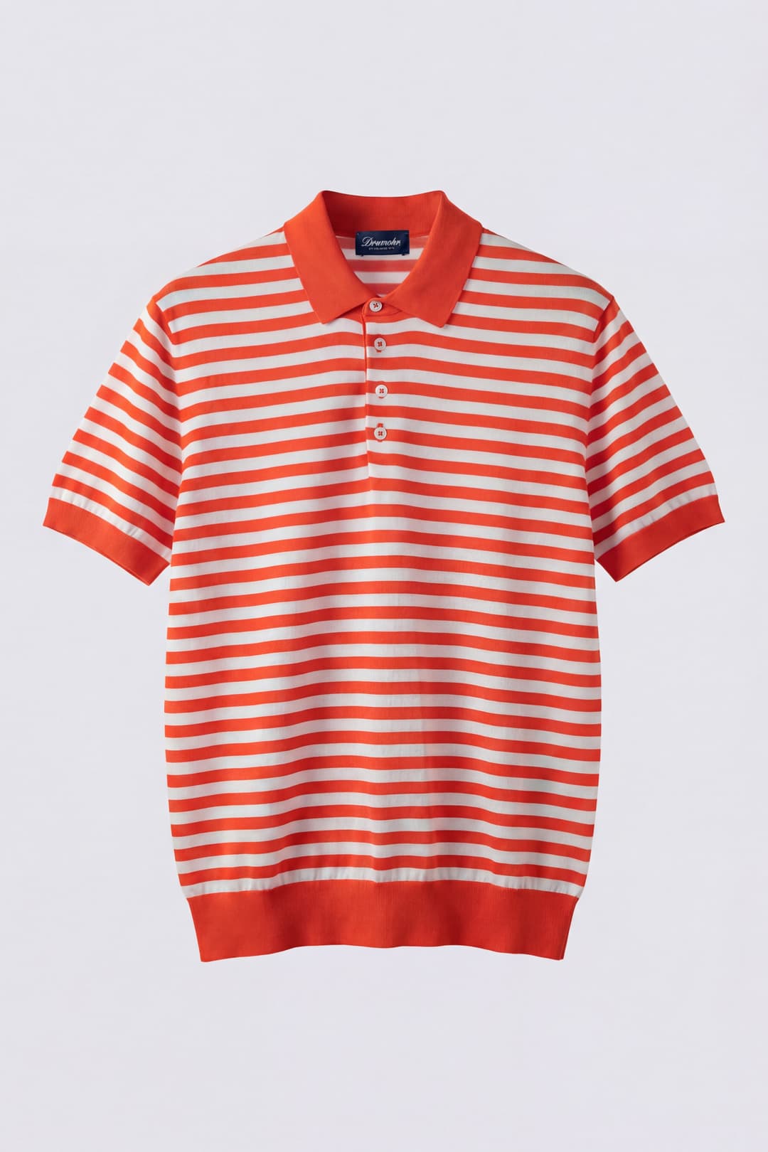 Cotton Striped Marinière Polo