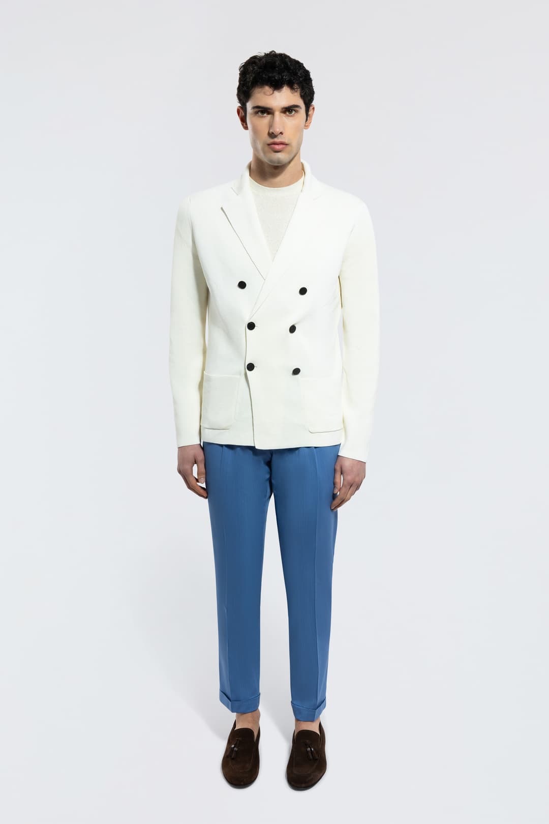 Double-Breasted Cotton Jacket