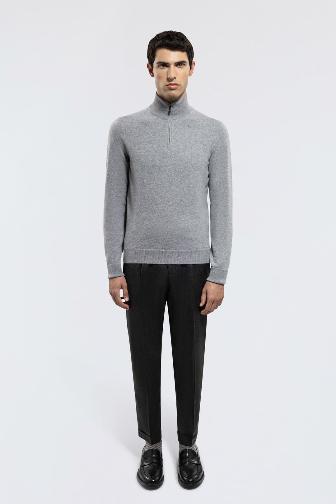 Cashmere Zip Serafino