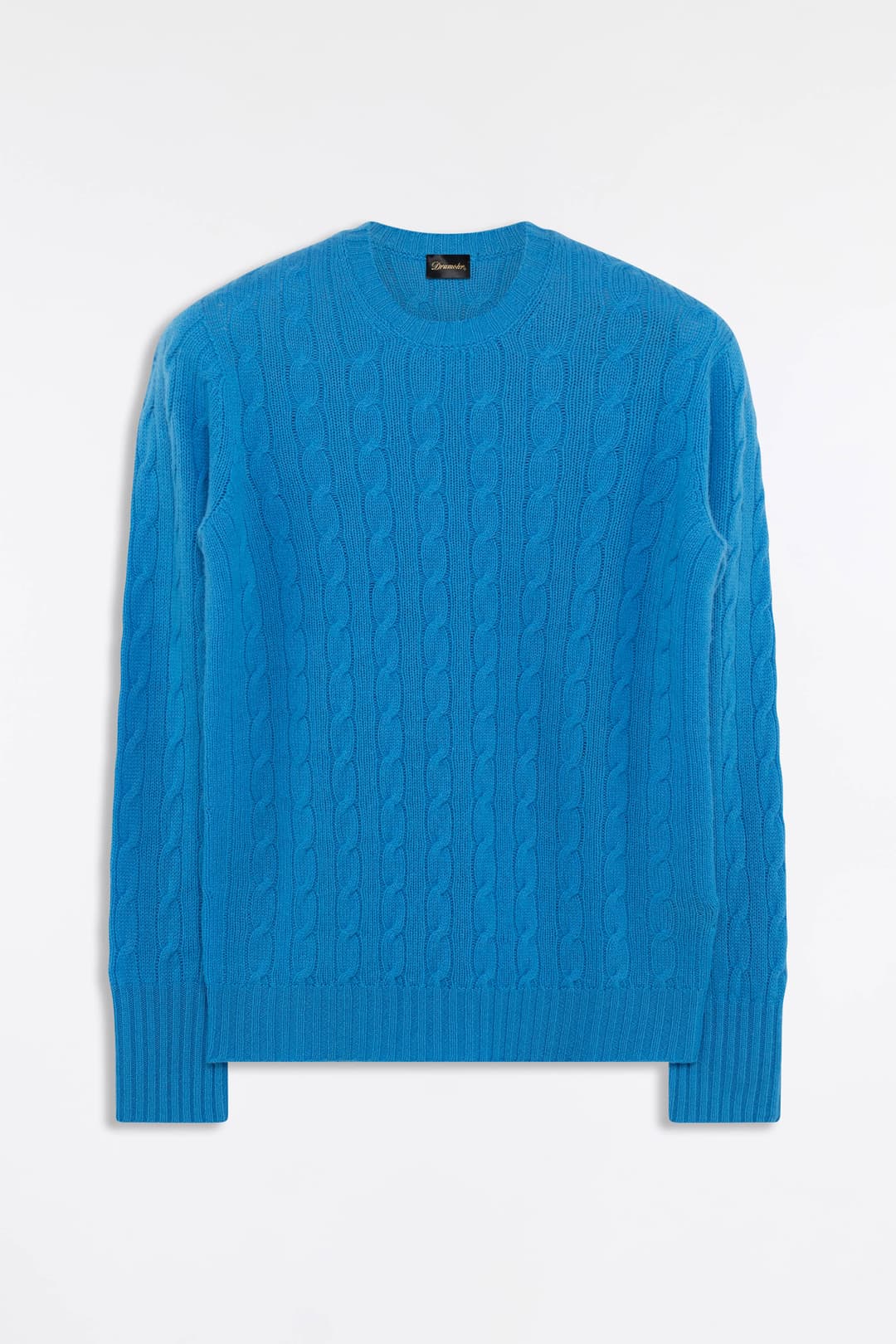 Cable-Knit Cashmere Crewneck Sweater
