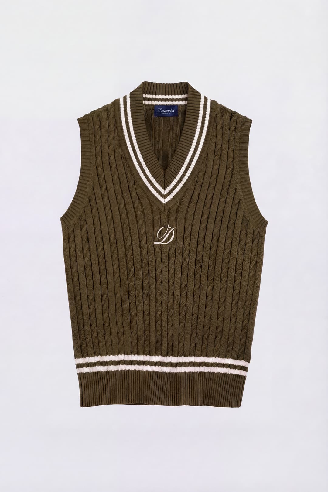 V-Neck Pure Cotton Gilet