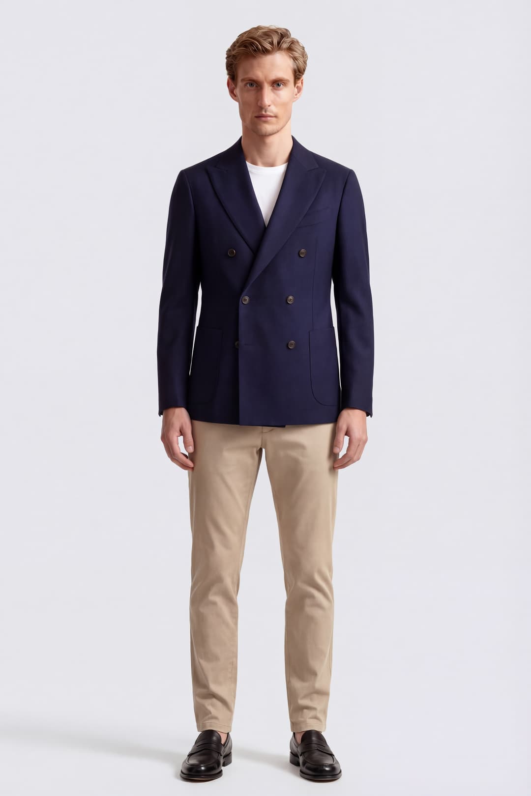 Single-Breasted Wool Blazer
