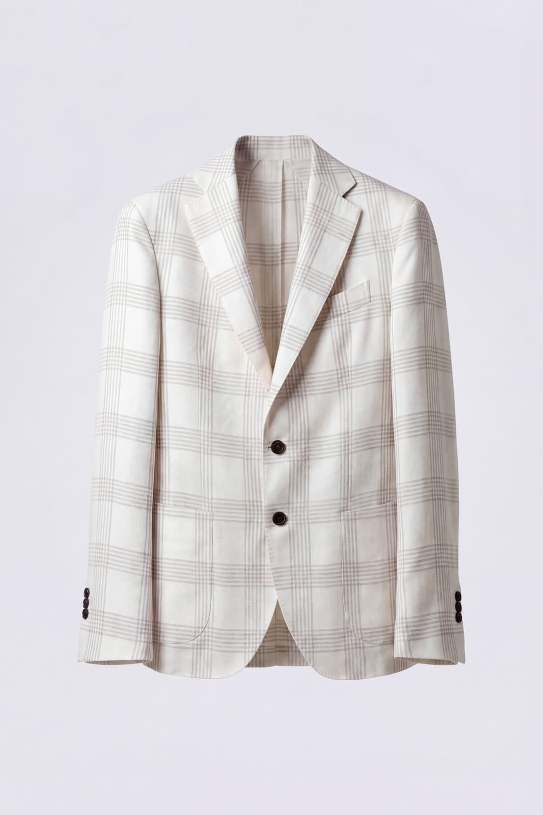 Single-Breasted Linen Blazer
