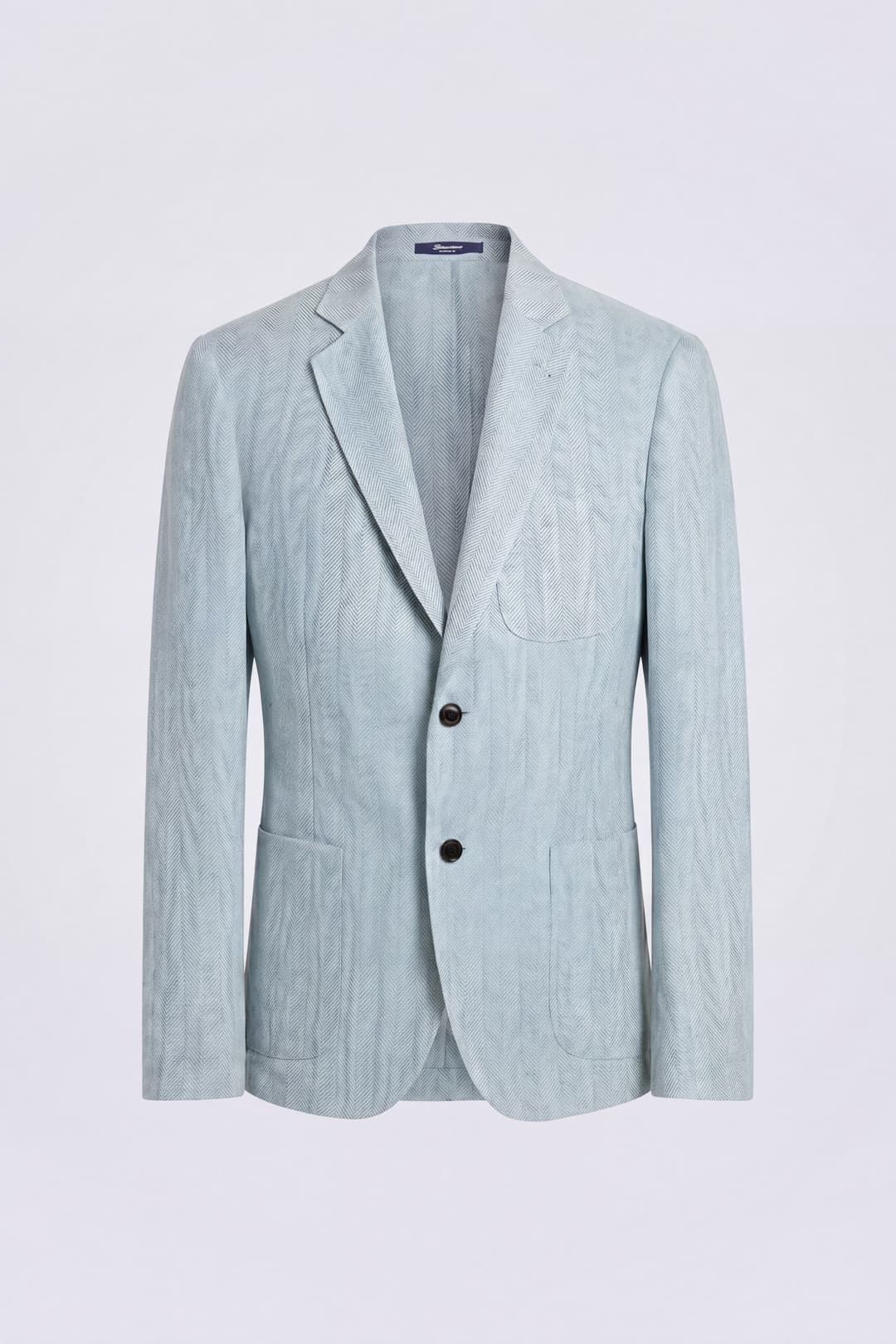 Single-Breasted Linen and Silk Blazer