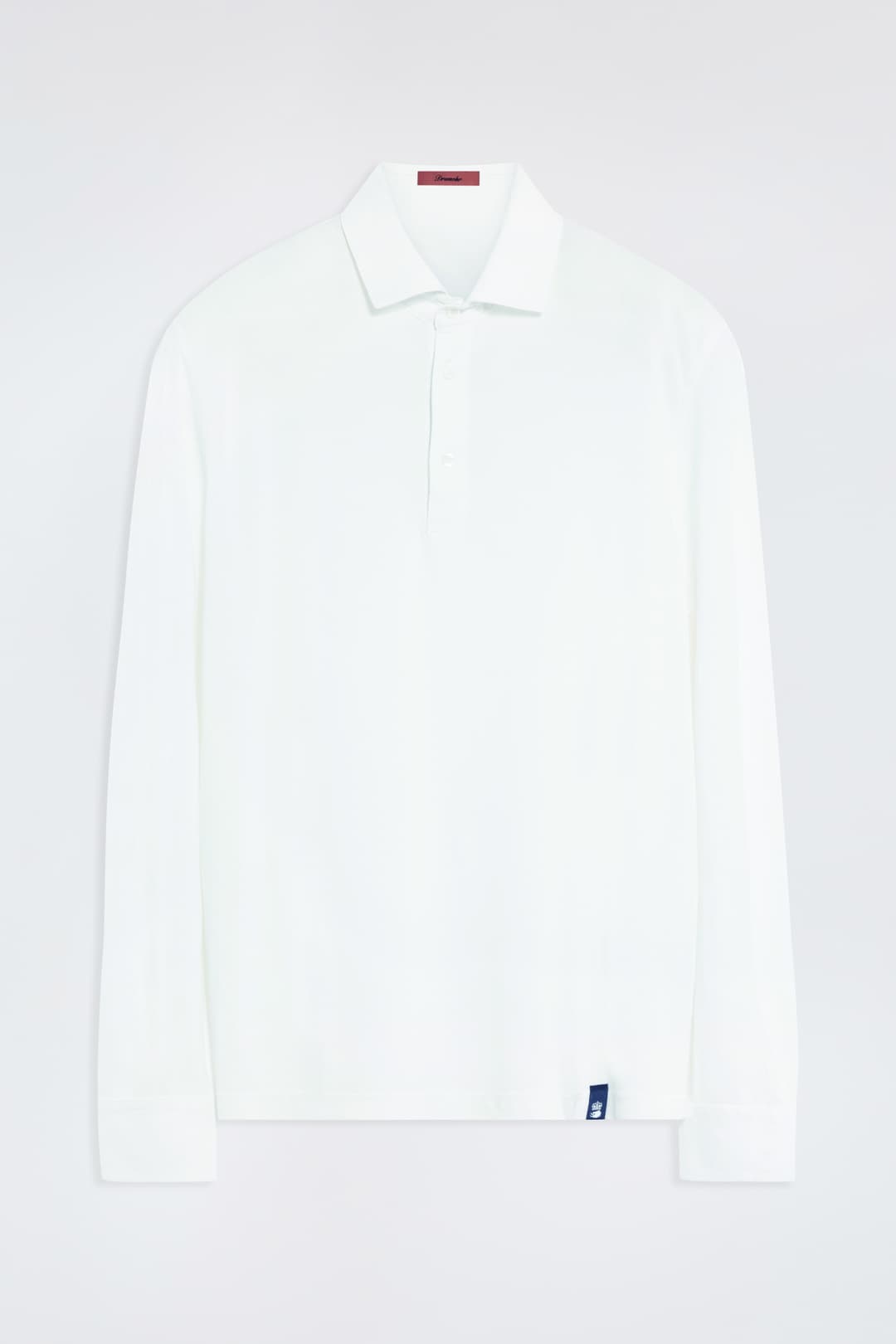Long-Sleeved Cotton Polo