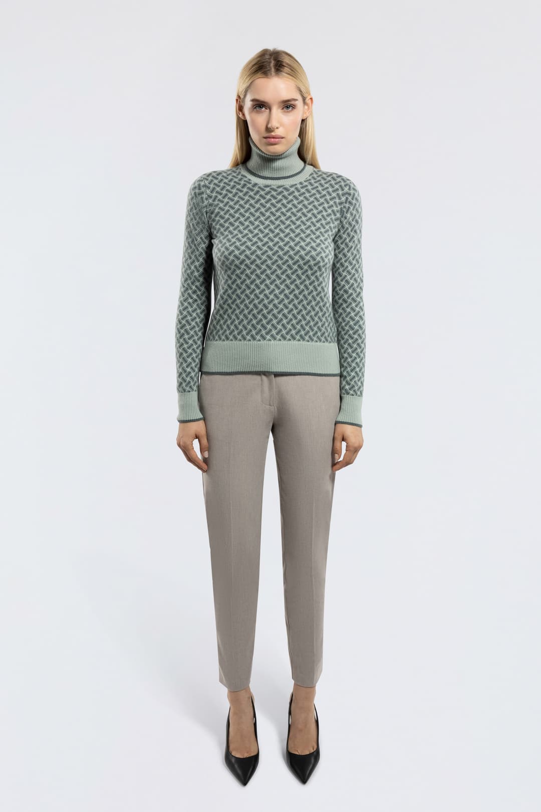 Razor Blade Turtleneck Sweater