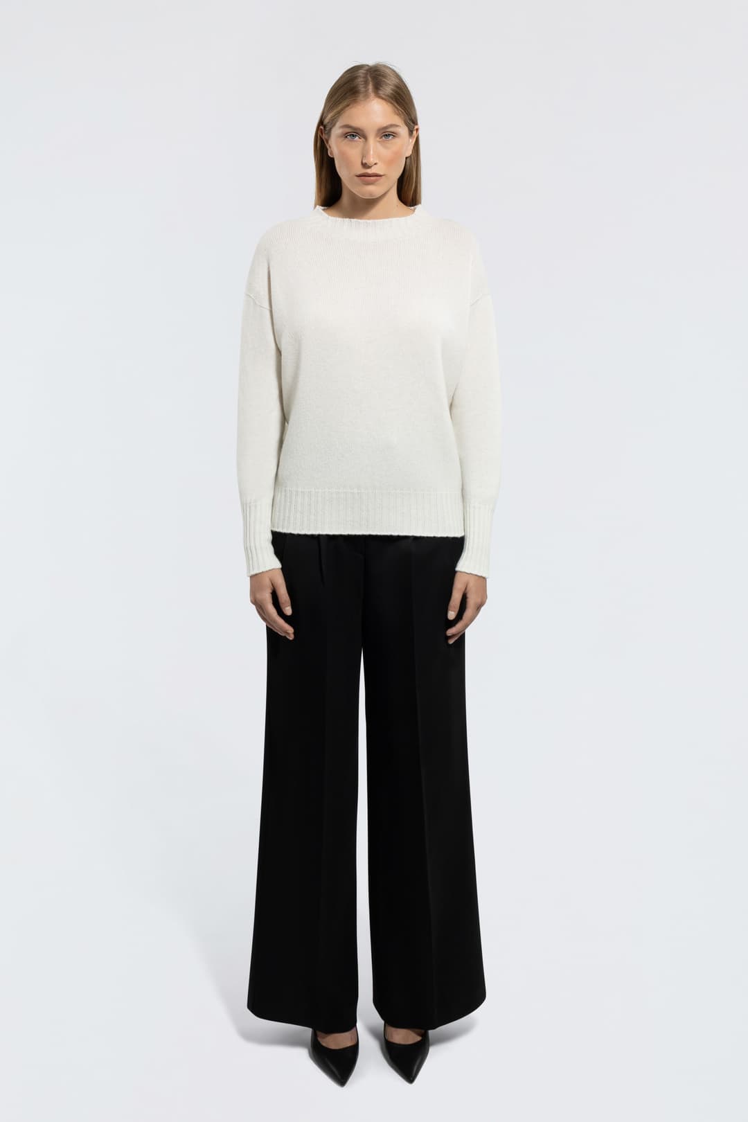 Mock Neck Cashmere Sweater