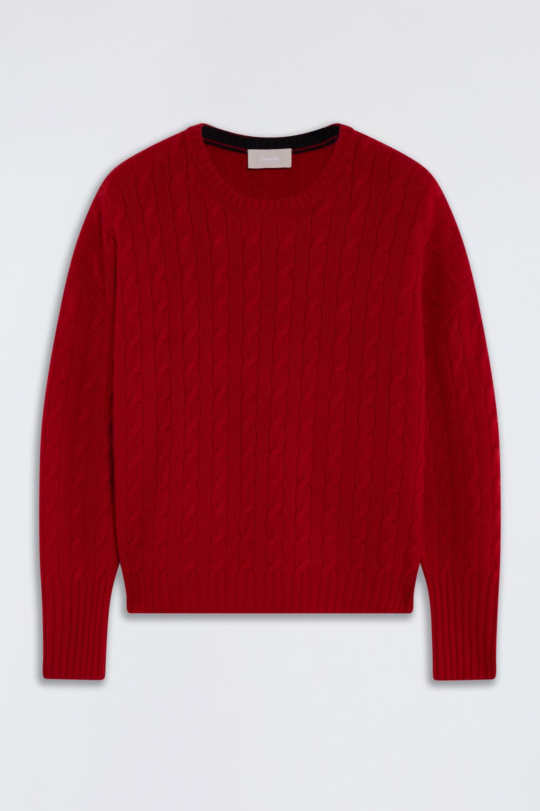 Cable-Knit Cashmere Crewneck Sweater