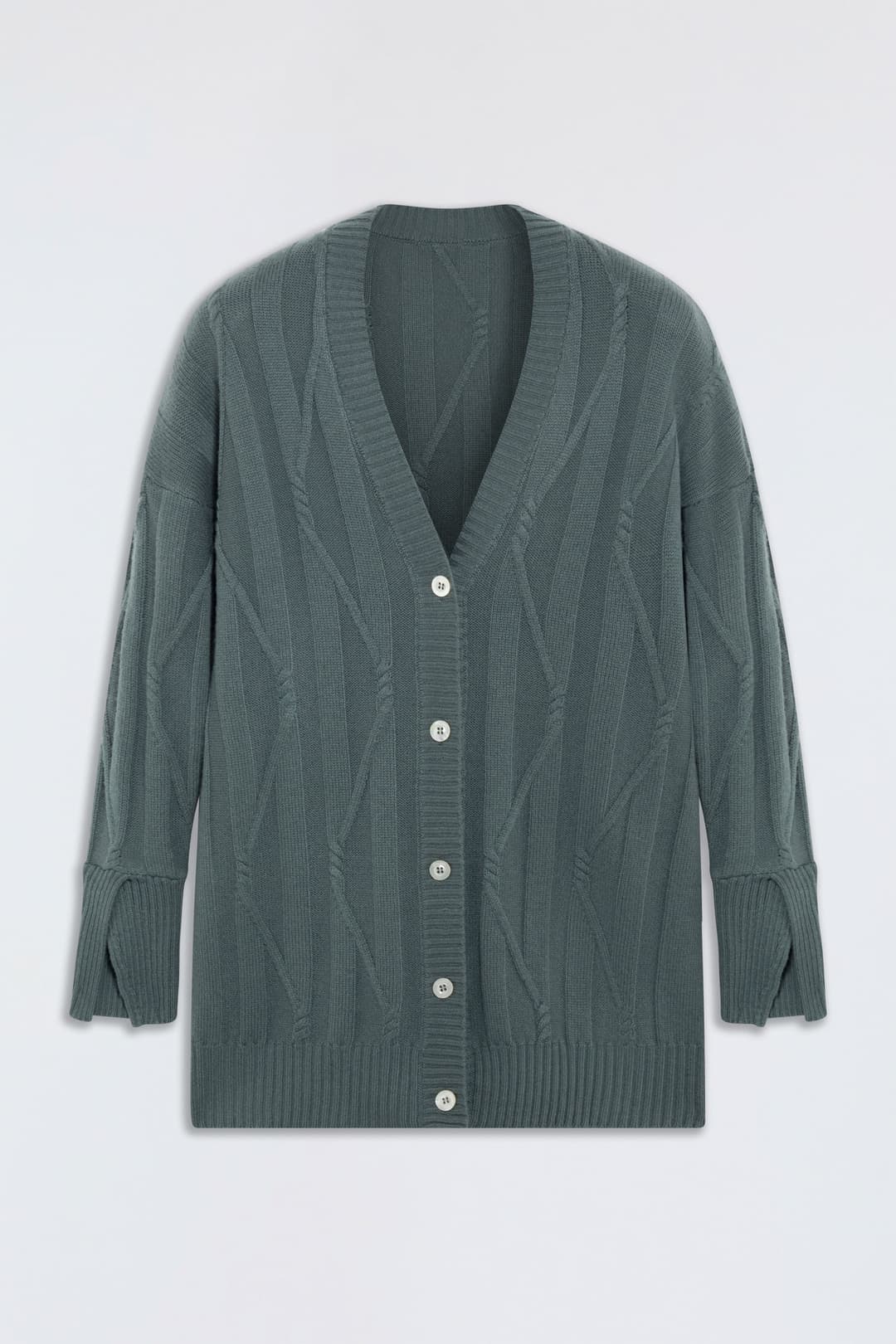 Cable-Knit Cashmere Cardigan