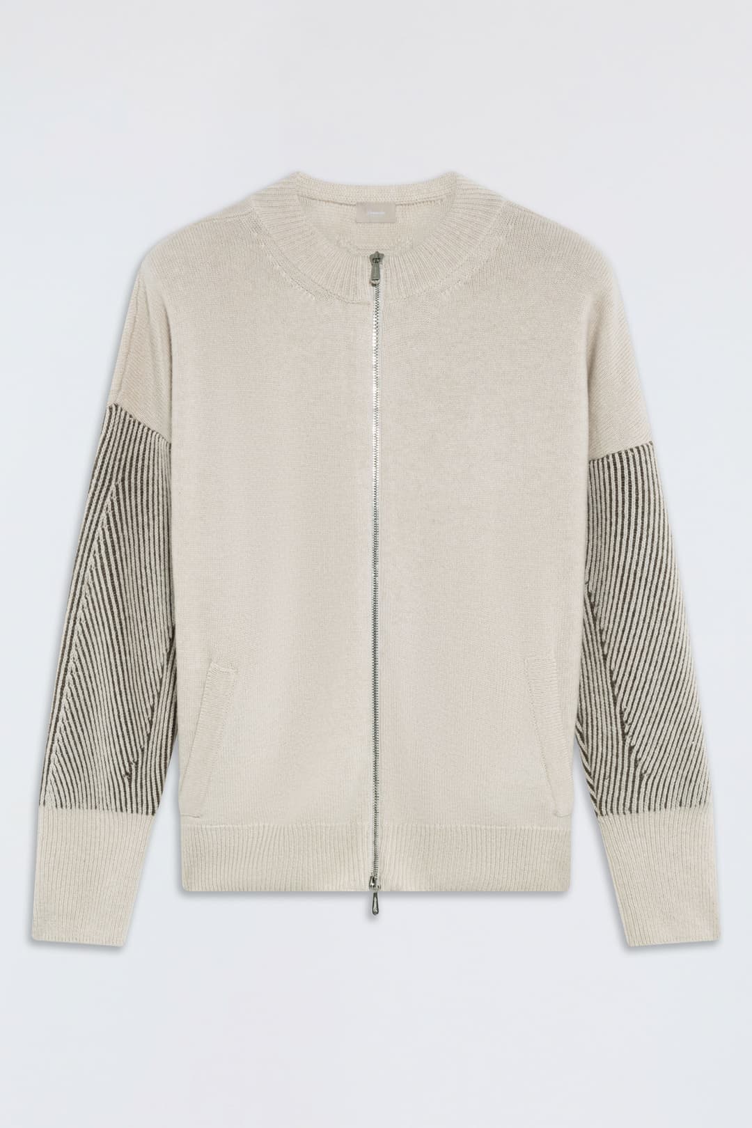 Cashmere Zip Cardigan