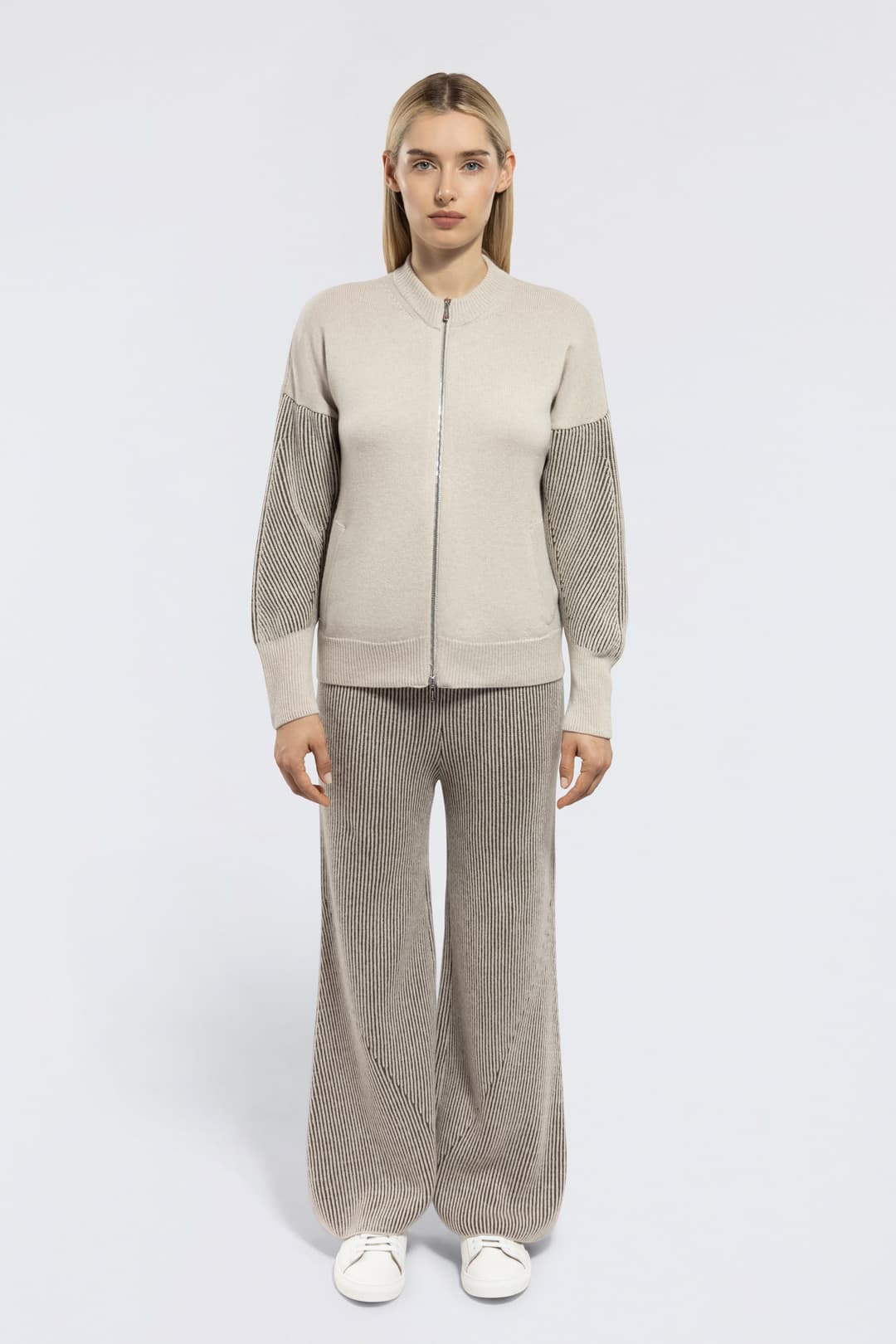Cashmere Zip Cardigan