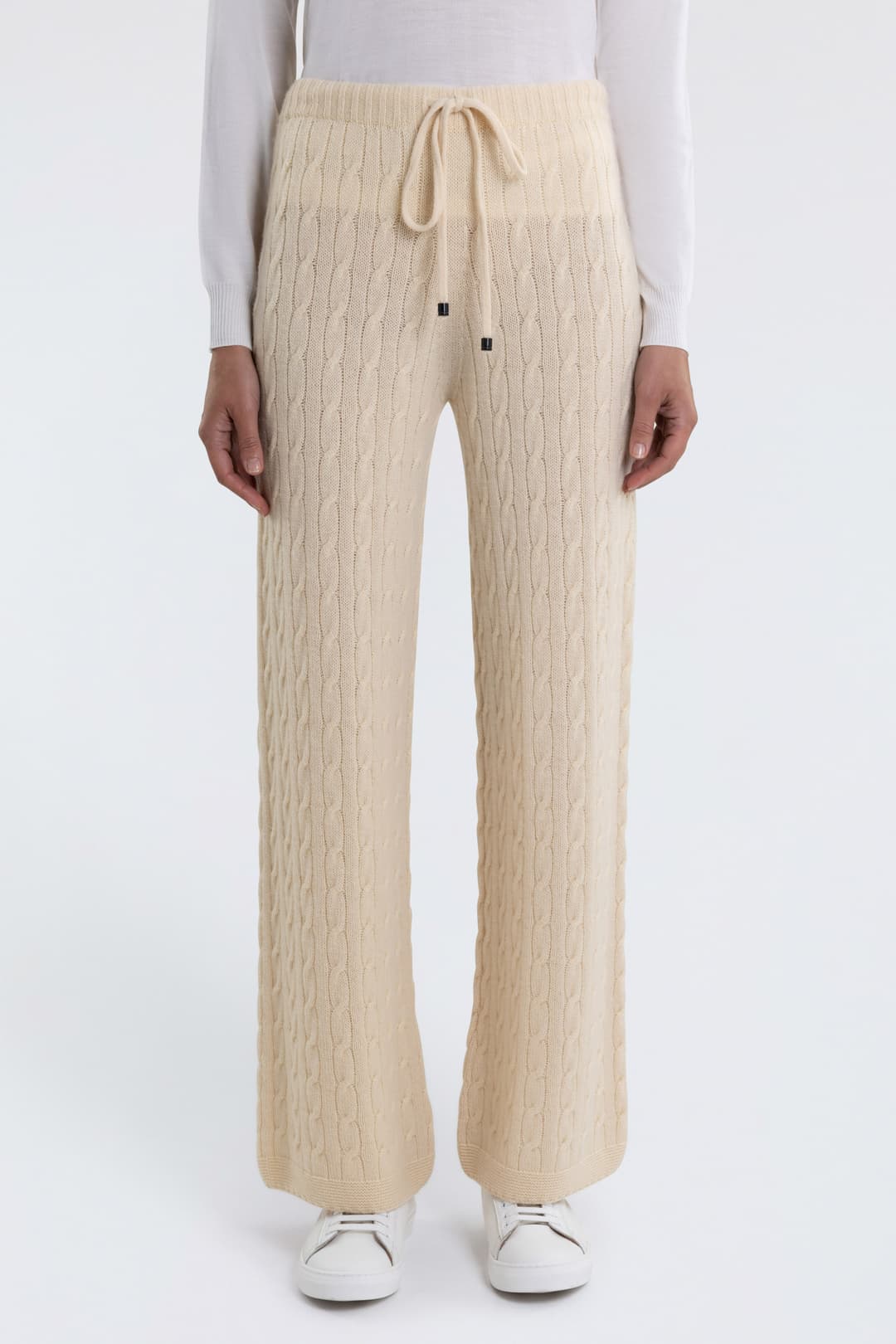 Cashmere Cable Knit Pants