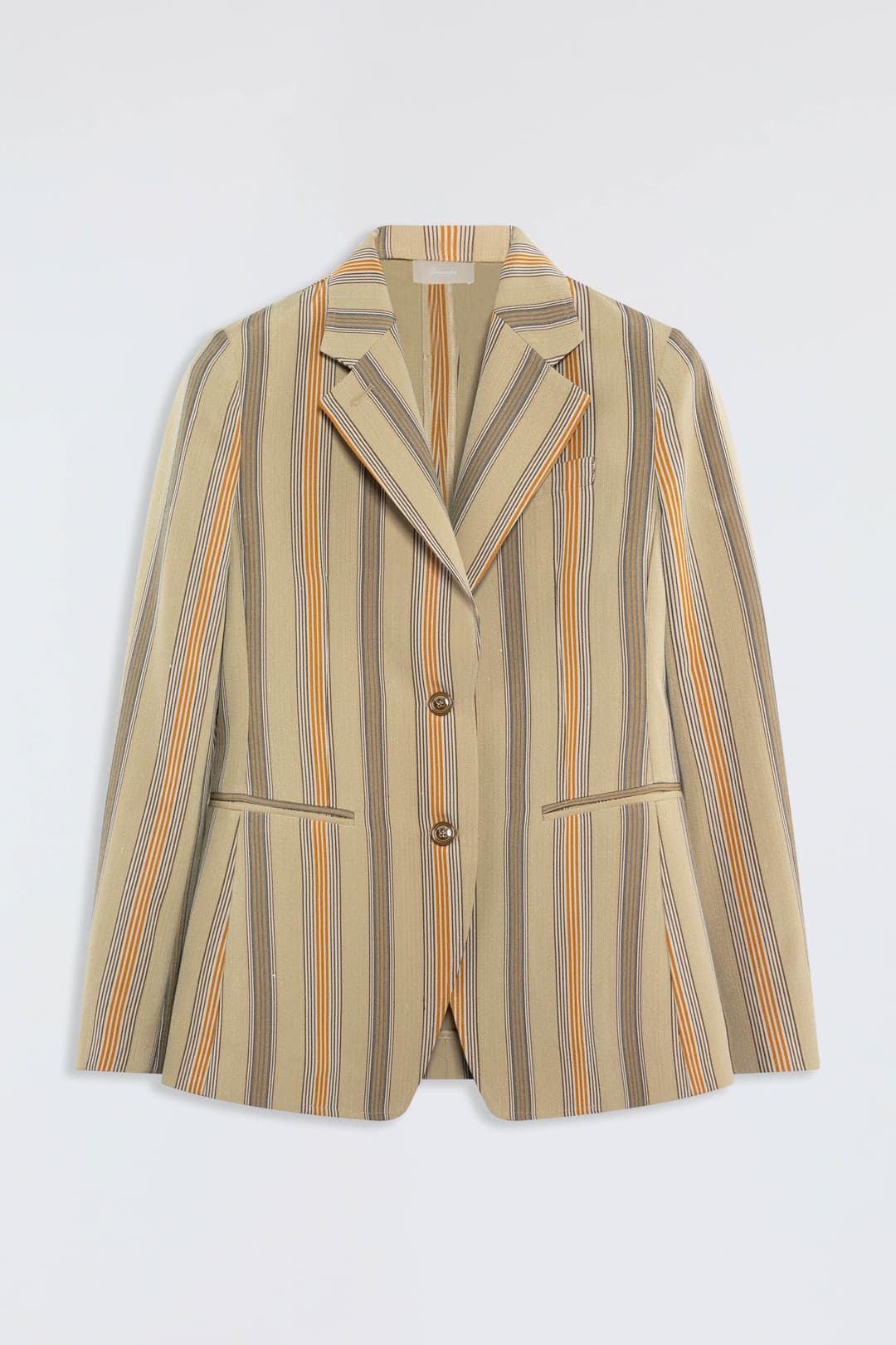 Single-Breasted Striped Jacket