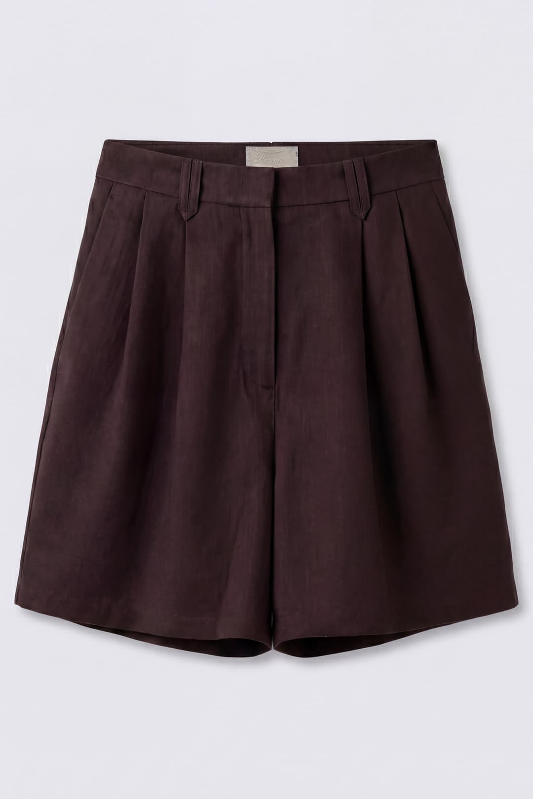 Linen Shorts with Pleats
