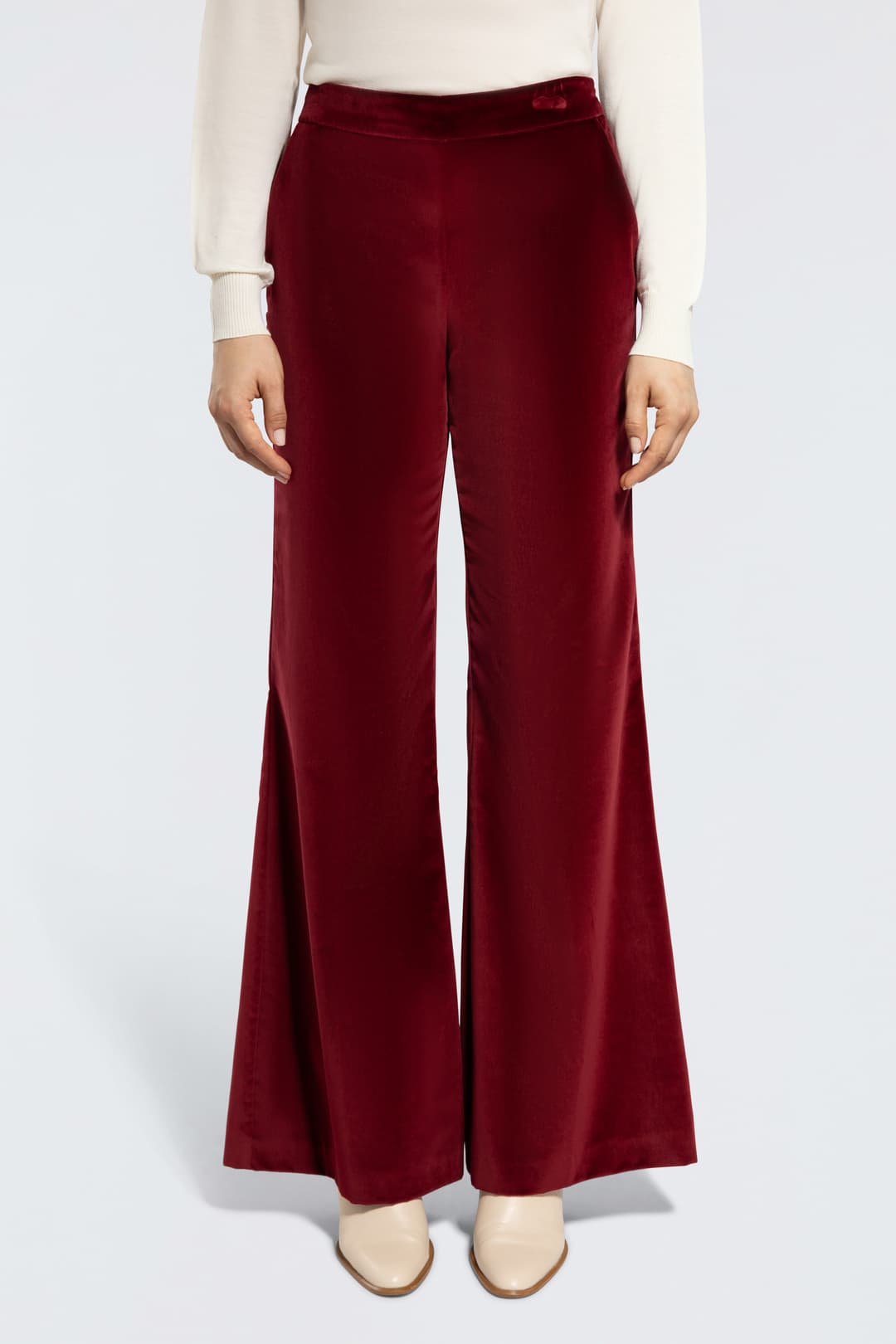 Velvet Palazzo Pants